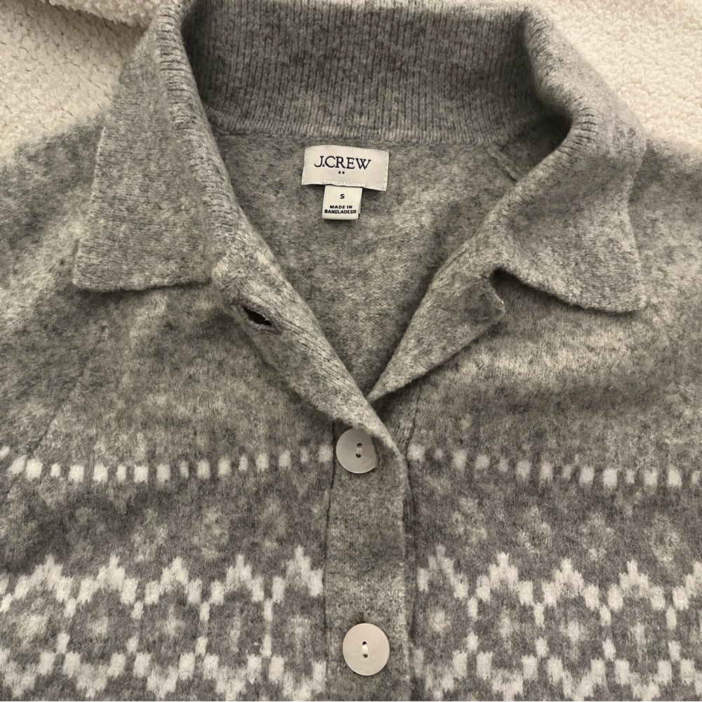 J.Crew Fair Isle sweater-polo in extra-soft yarn - Picture 5 of 5